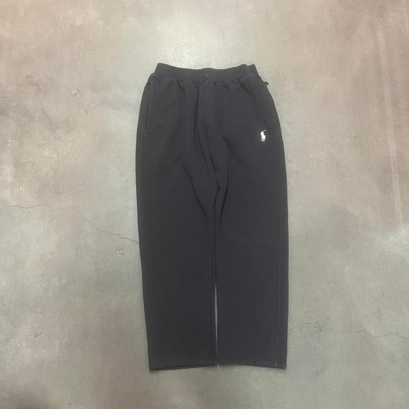 RRL men's black green fade open leg sweatpants loose polo xxl
